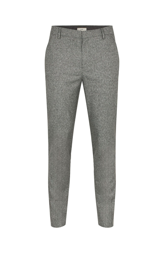Plain Units Trousers JoshPL 438 Pepper Melange gine_front