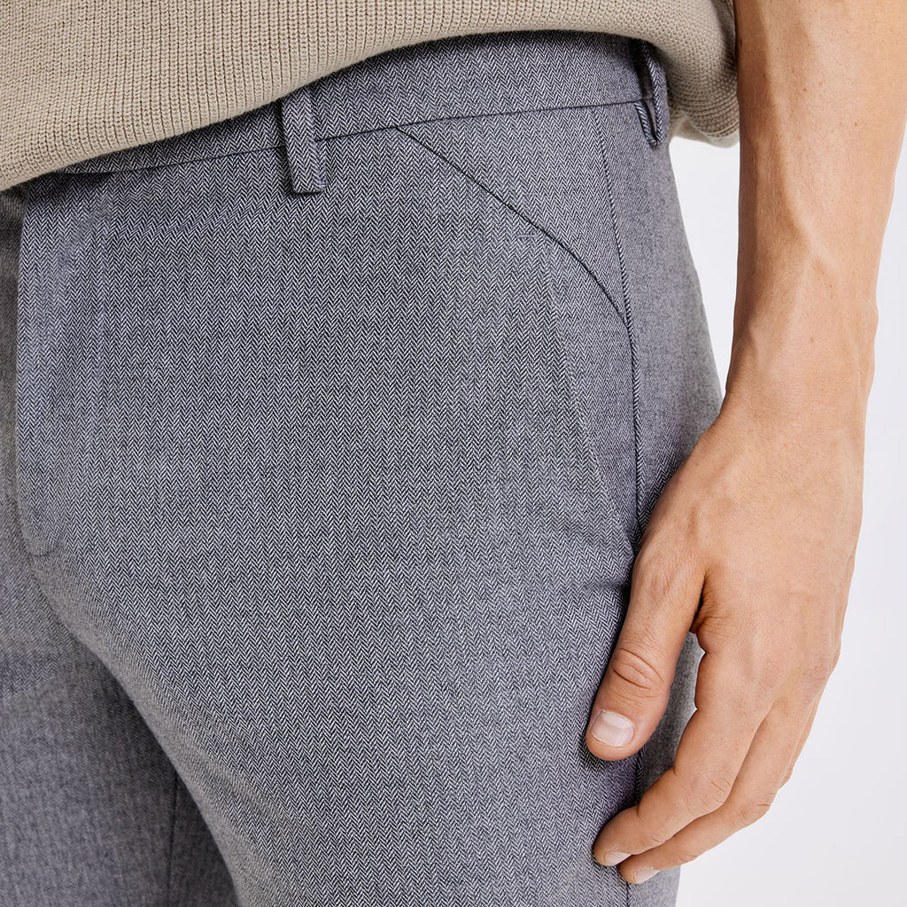 Plain Units Trousers JoshPL 480_GRS Grey Herringbone details