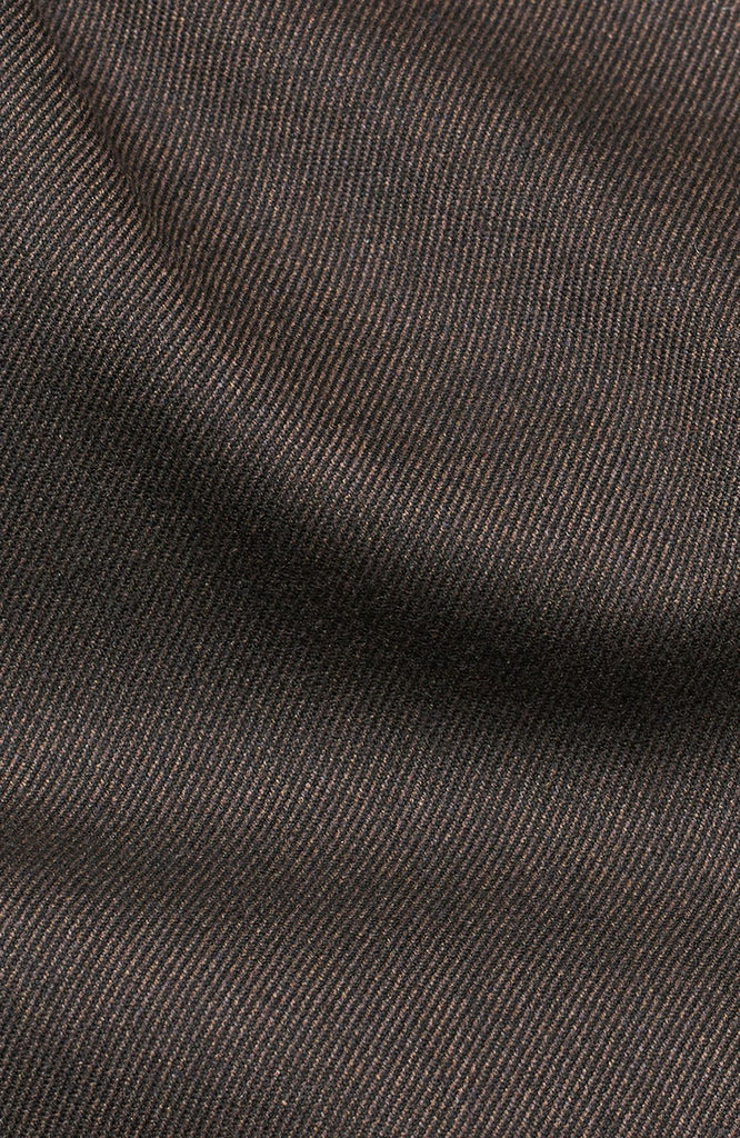 Plain Units Trousers JoshPL 526 Dark Brown Melange closeup