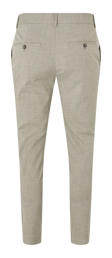 Plain Units Trousers JoshPL 570 Light Army Mini Grid gine_back