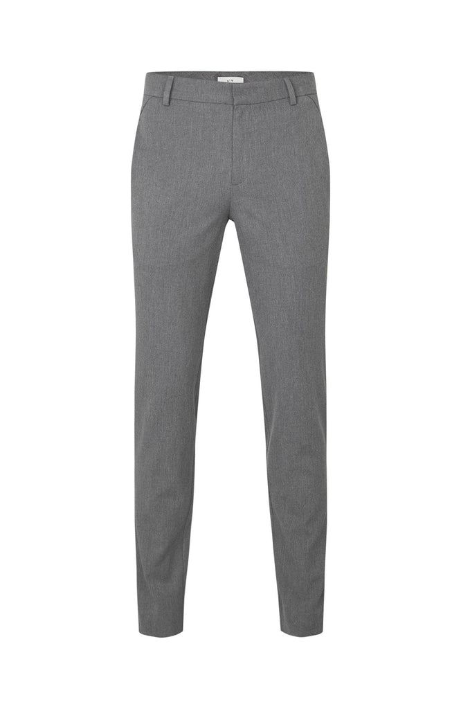Plain Units Trousers JoshPL 805_GRS Grey Melange gine_front