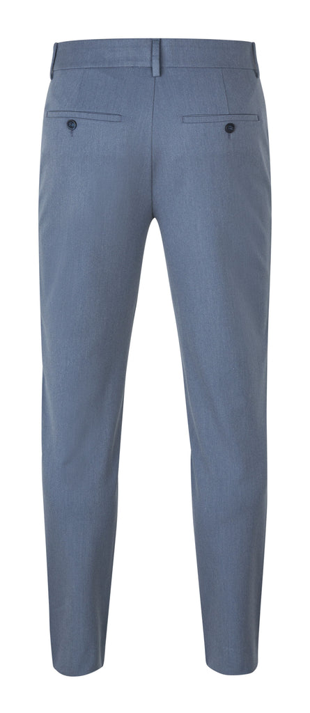 Plain Units Trousers JoshPL 805_GRS Sea Blue Melange gine_back