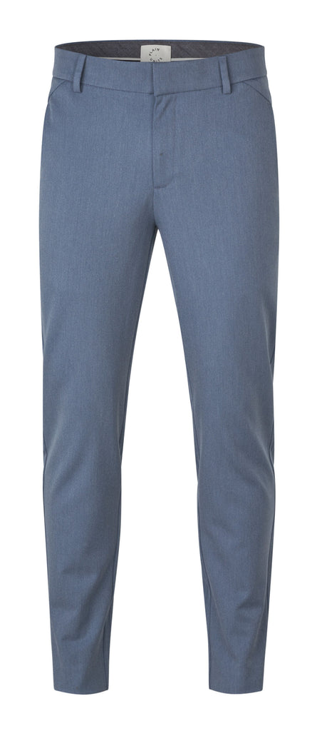 Plain Units Trousers JoshPL 805_GRS Sea Blue Melange gine_front