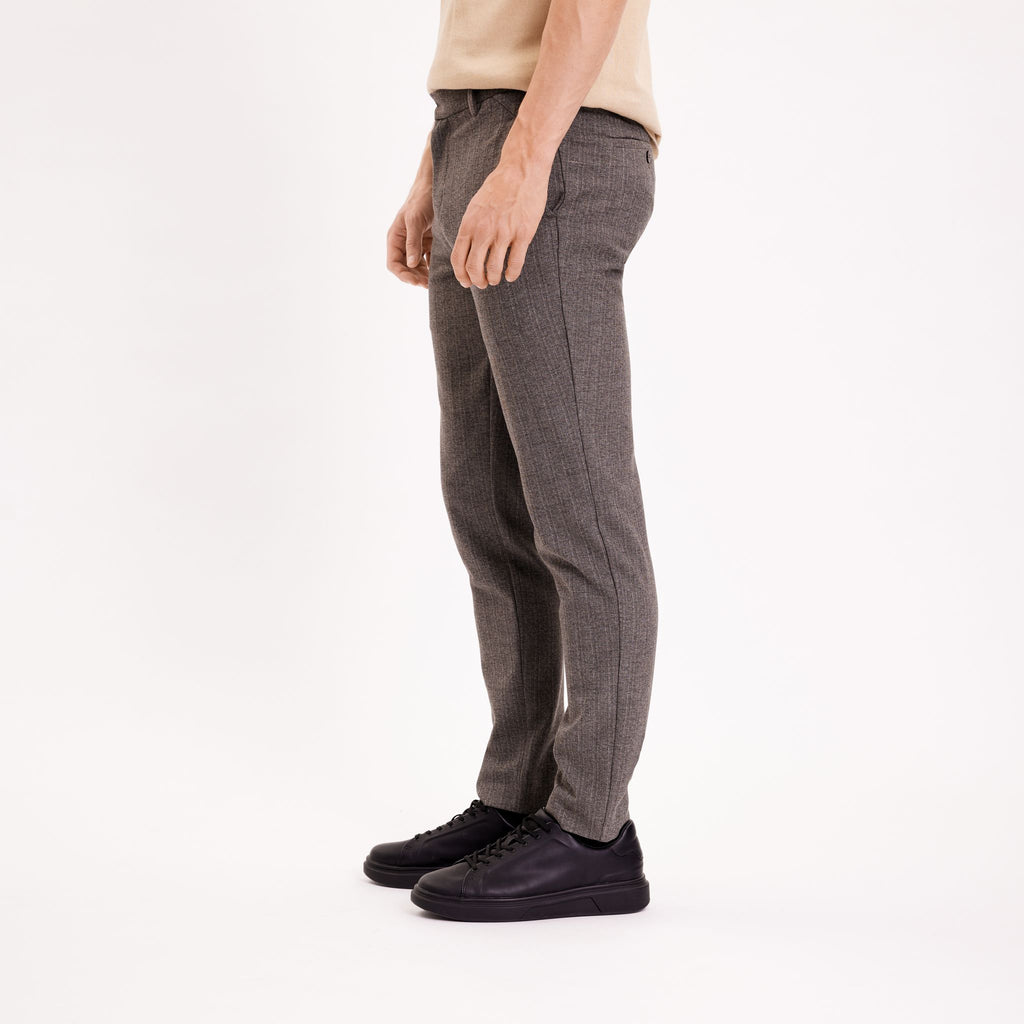 Plain Units Trousers JoshPL 872_RCS-Blended Cool Taupe Melange side