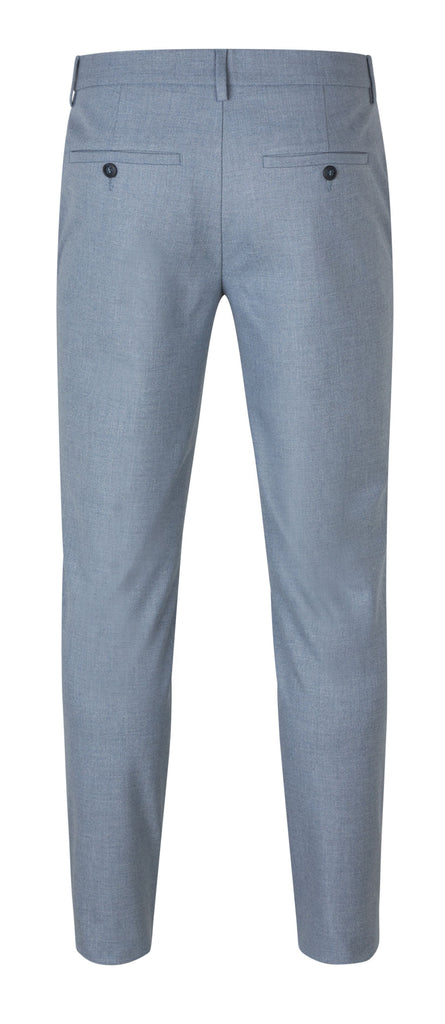Plain Units Trousers JoshPL 905 Steel Blue Melange gine_back