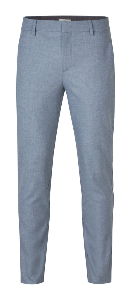 Plain Units Trousers JoshPL 905 Steel Blue Melange gine_front
