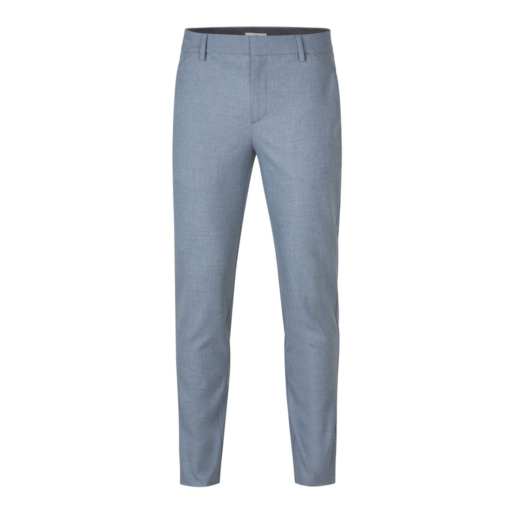 Plain Units Trousers - Formal JoshPL 905 Steel Blue Melange gine