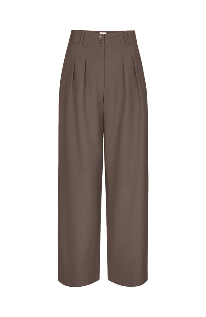 Five Units Trousers KarenFV 826 Mud Brown Melange gine_front