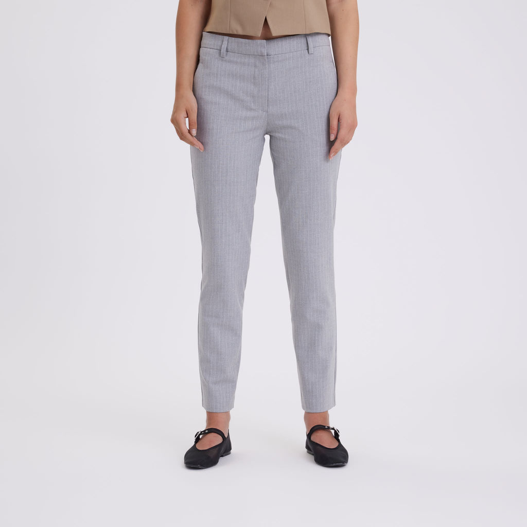 Five Units Trousers - Formal KylieFV 553_GRS Light Grey Pinstripe front