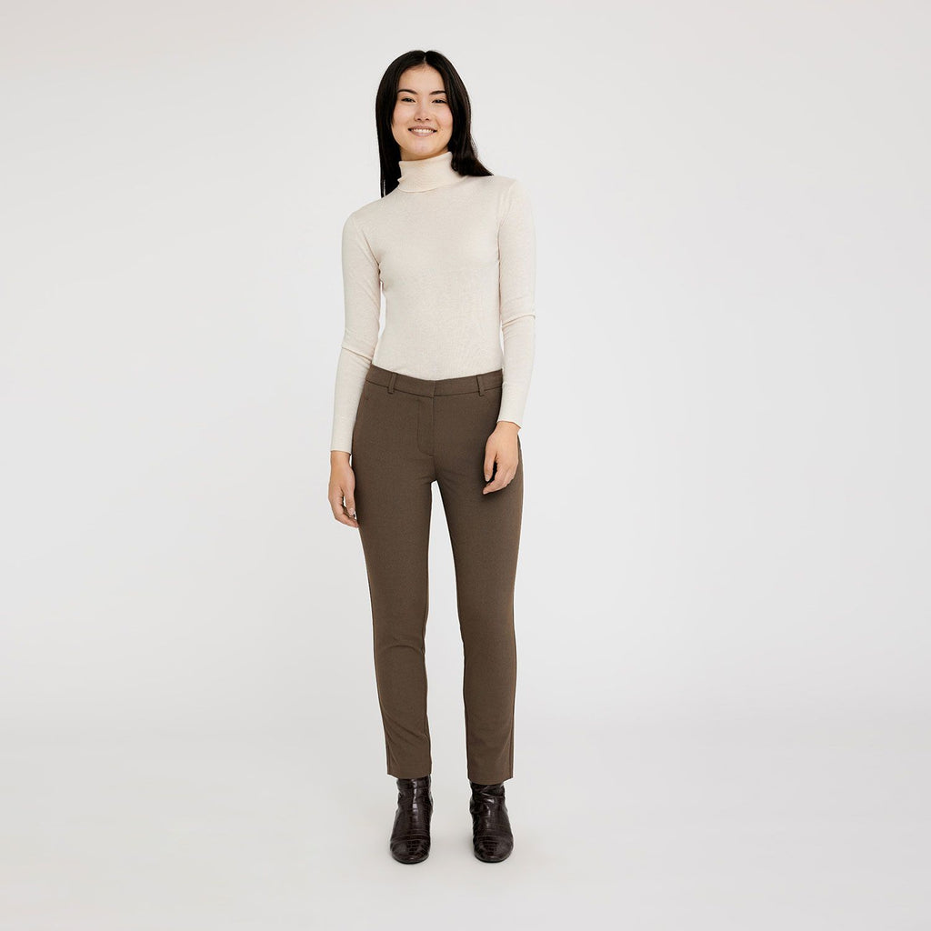 Five Units Trousers KylieFV Crop 285 Grey Brown Melange model