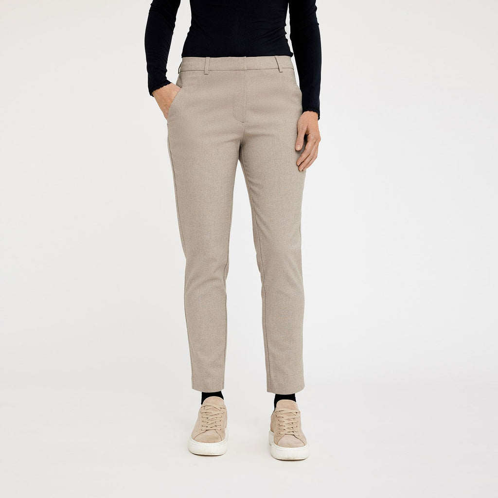 Five Units Trousers KylieFV Crop 438 Dark Sand Melange front