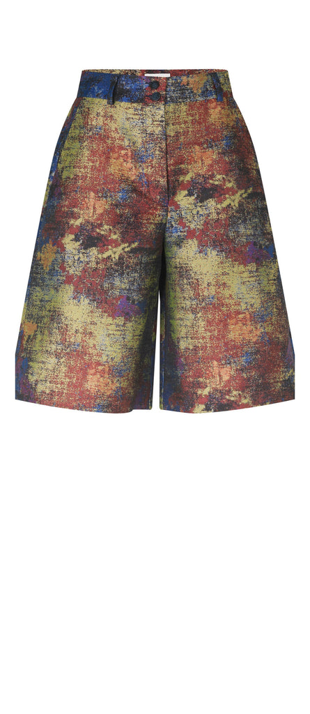 Five Units Trousers LauraFV Long Shorts 105 Dazzle Jacquard gine_front