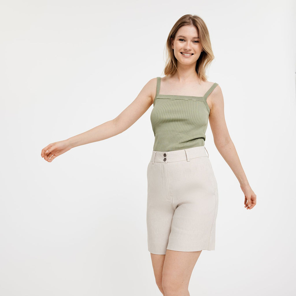 Five Units Shorts LauraFV Midi Shorts 769 Sand Linen model