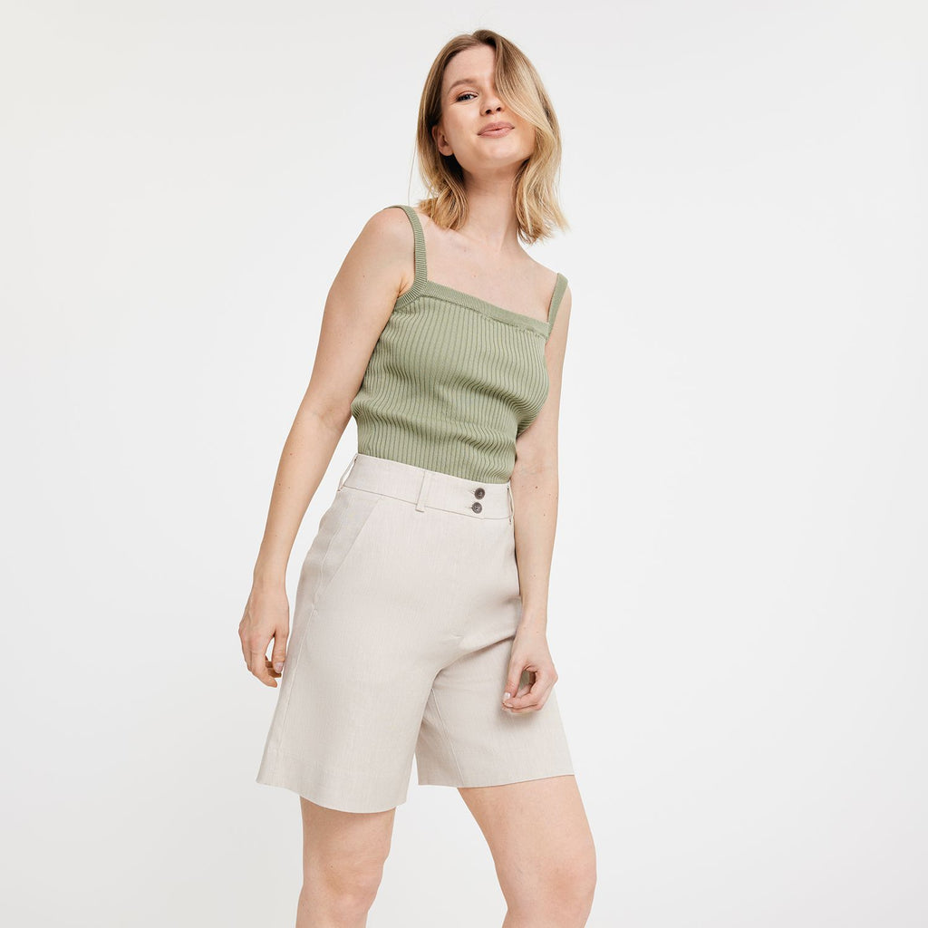 Five Units Shorts LauraFV Midi Shorts 769 Sand Linen model