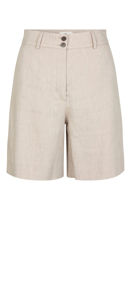 Five Units Trousers LauraFV Midi Shorts 769 Sand Linen gine_front
