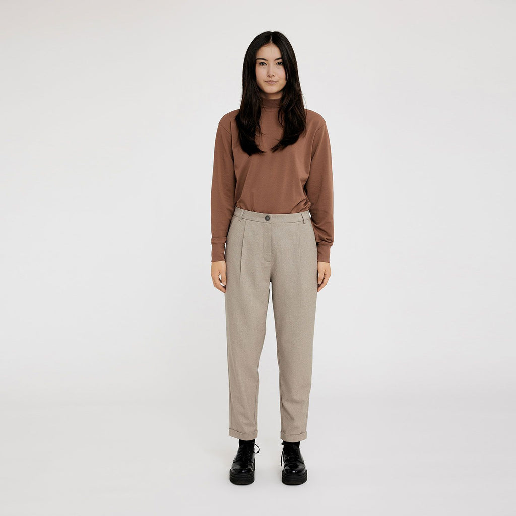 Five Units Trousers MalouFV 438 Dark Sand Melange model