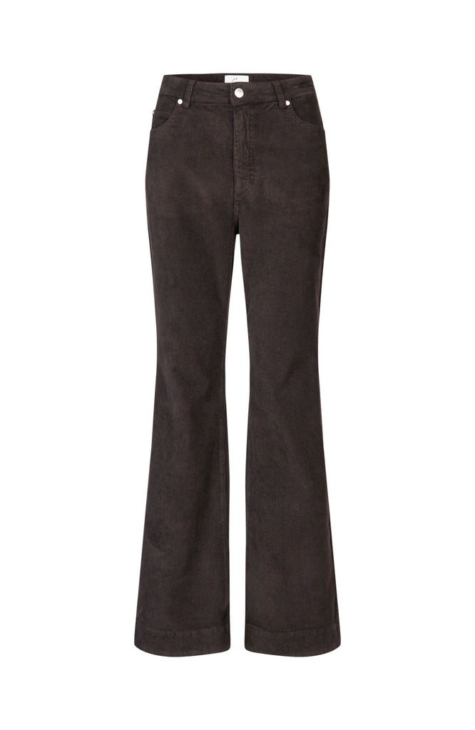 Five Units Trousers OdetteFV 393 Dark Coffee Corduroy gine_front