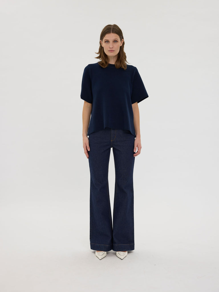 Five Units Jeans OdetteFV 745_RCS-Blended Dark Rinse model