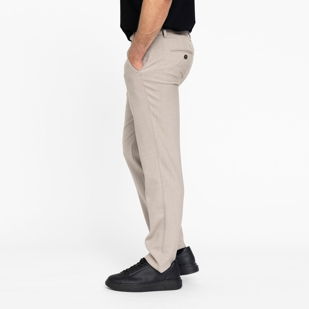 Plain Units Trousers OscarPL 085 Oak Melange side