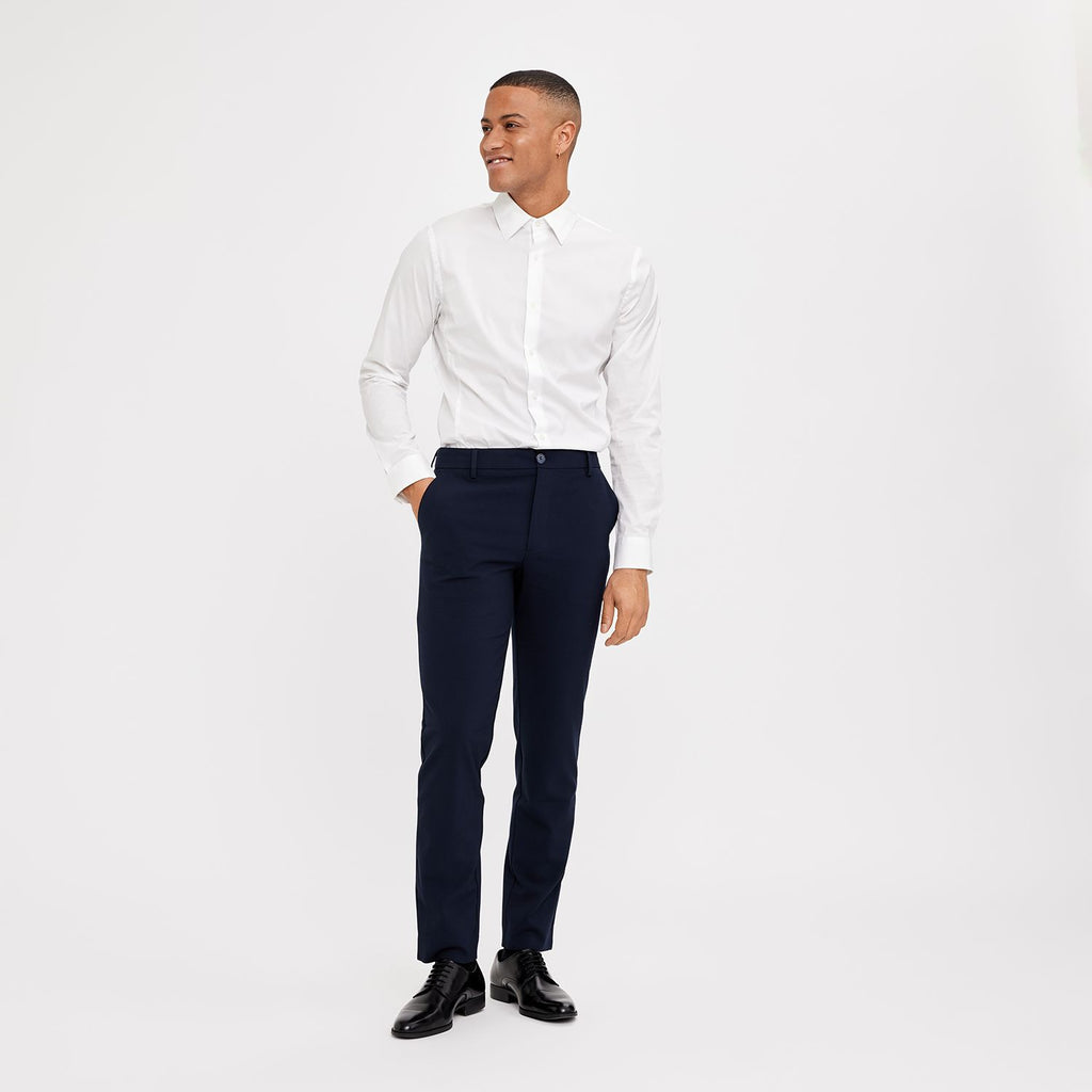 Plain Units Trousers OscarPL 285 Navy gine_front