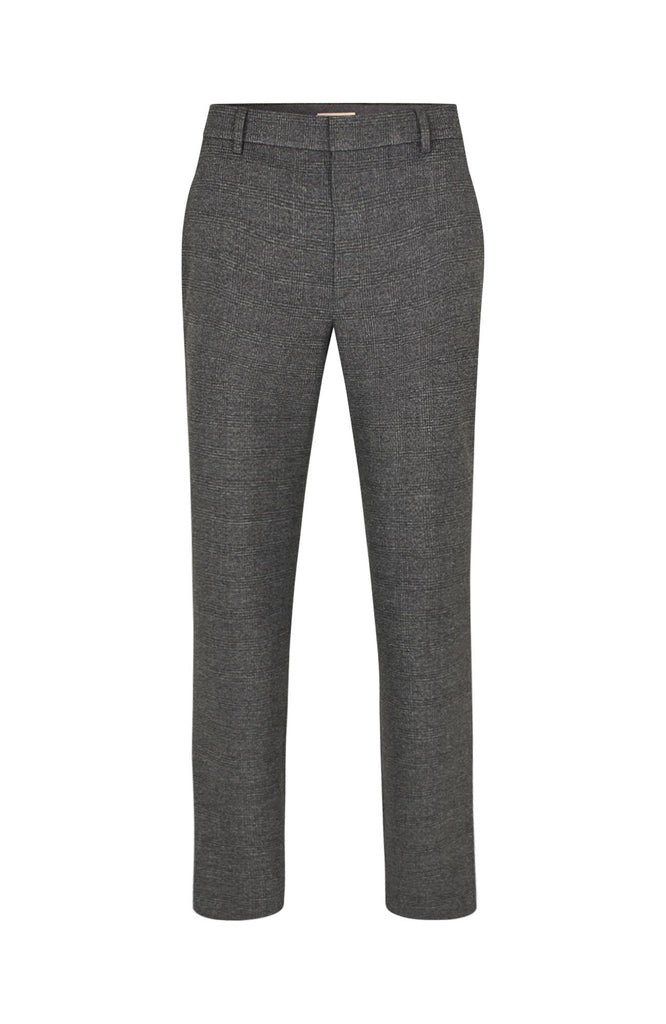 Plain Units Trousers OswaldPL 068 Charcoal Check gine_front