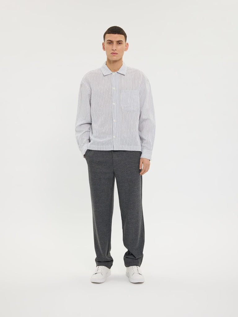 Plain Units Trousers OswaldPL 068 Charcoal Check model