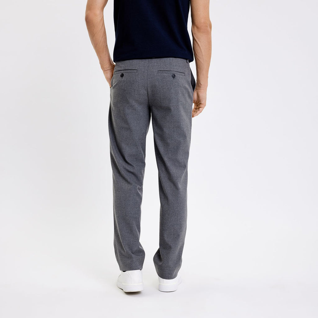 Plain Units Trousers OswaldPL 438 Granite Melange back