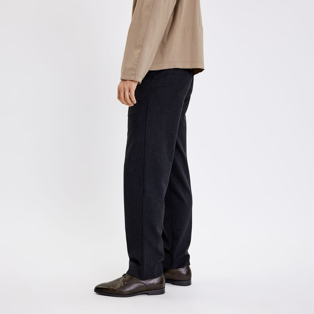 Plain Units Trousers OswaldPL 838_RCS-Blended Black Melange side