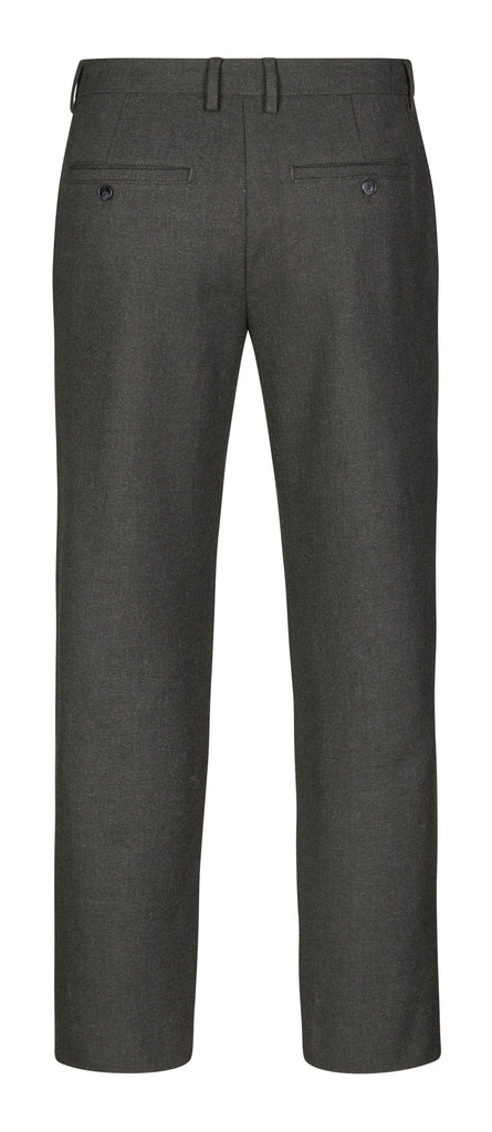 Plain Units Trousers OswaldPL 838_RCS-Blended Black Melange gine_back