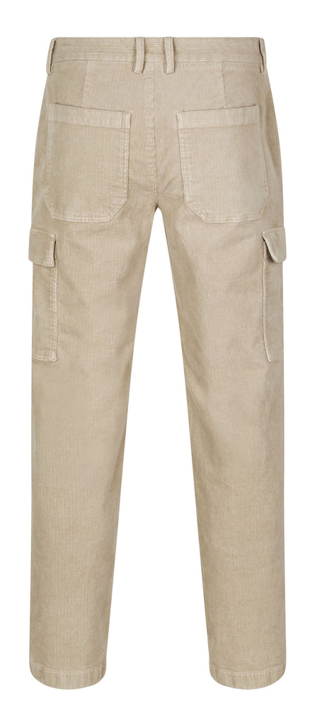 Plain Units Trousers OwenPL 393 Cold Sand Corduroy gine_back