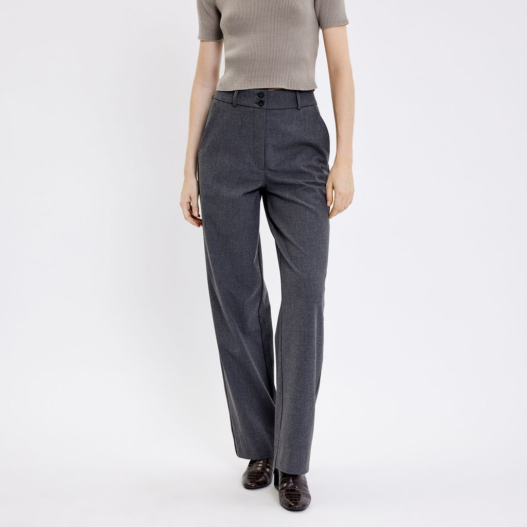 Five Units Trousers - Formal SophiaFV 871_RCS-Blended Dark Grey Melange front