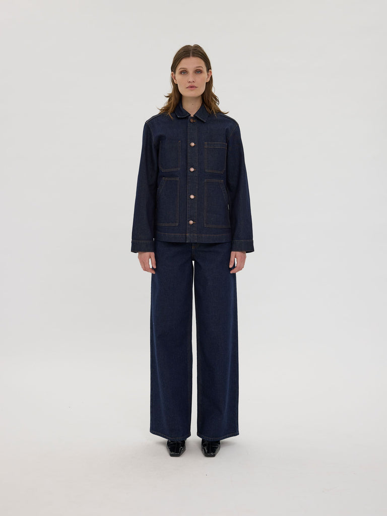 Five Units Jeans StellaFV 745_RCS-Blended Dark Rinse model