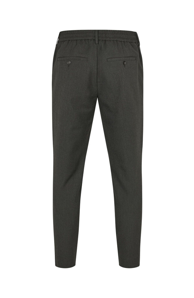 Plain Units Trousers TheoPL 075 Dark Forest Melange gine_back