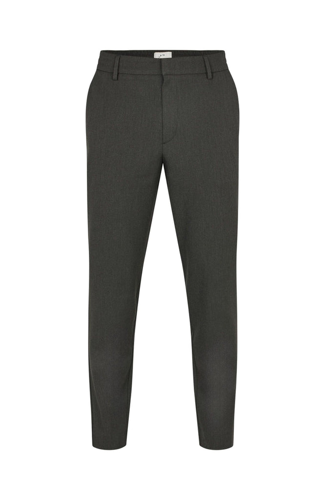 Plain Units Trousers TheoPL 075 Dark Forest Melange gine_front