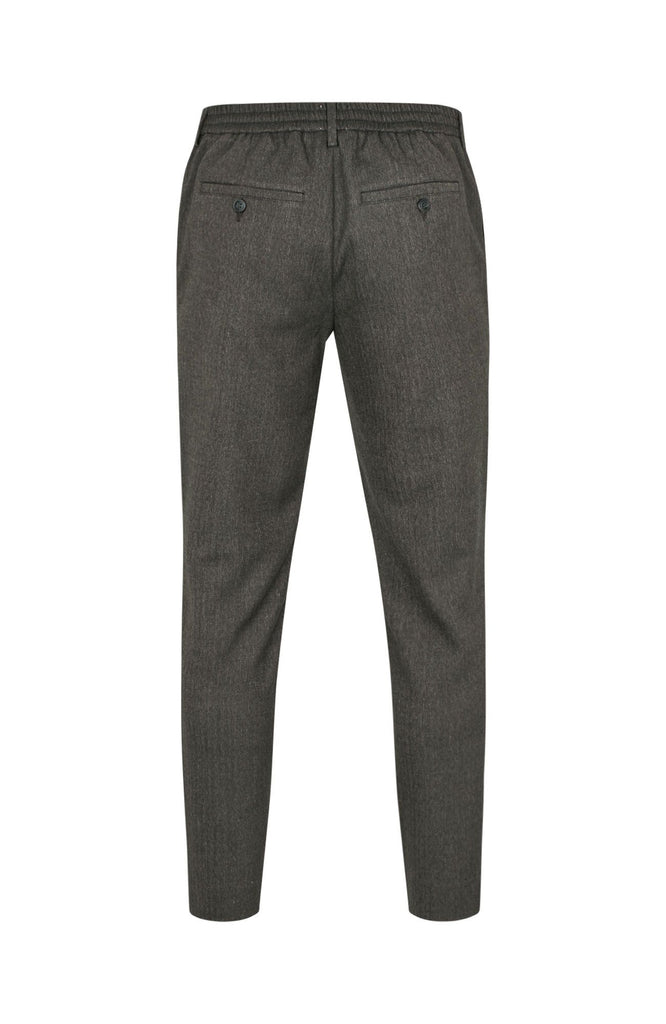 Plain Units Trousers TheoPL 090 Black Oak Herringbone gine_back