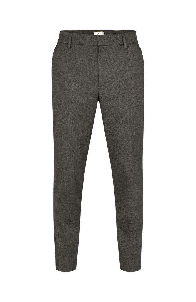 Plain Units Trousers TheoPL 090 Black Oak Herringbone gine_front
