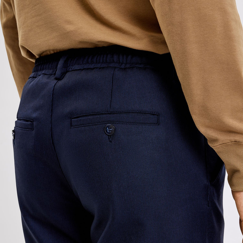 Plain Units Trousers TheoPL 103 Midnight Mini Stripe details