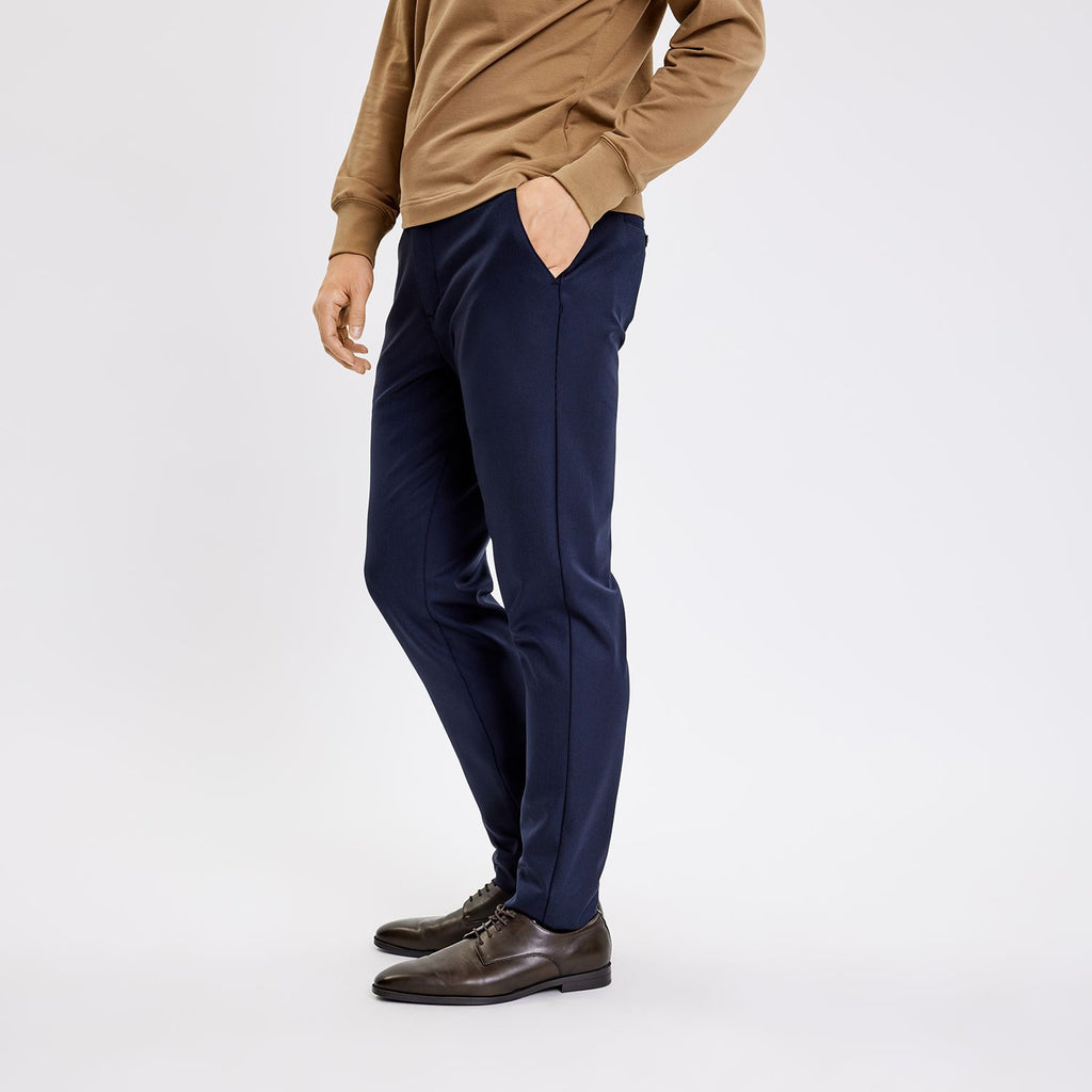 Plain Units Trousers TheoPL 103 Midnight Mini Stripe side