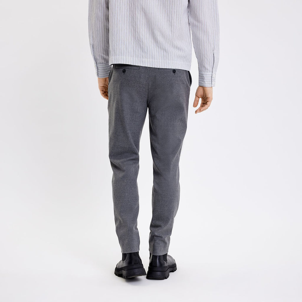 Plain Units Trousers TheoPL 438 Granite Melange back