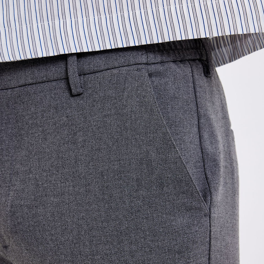 Plain Units Trousers TheoPL 438 Granite Melange details