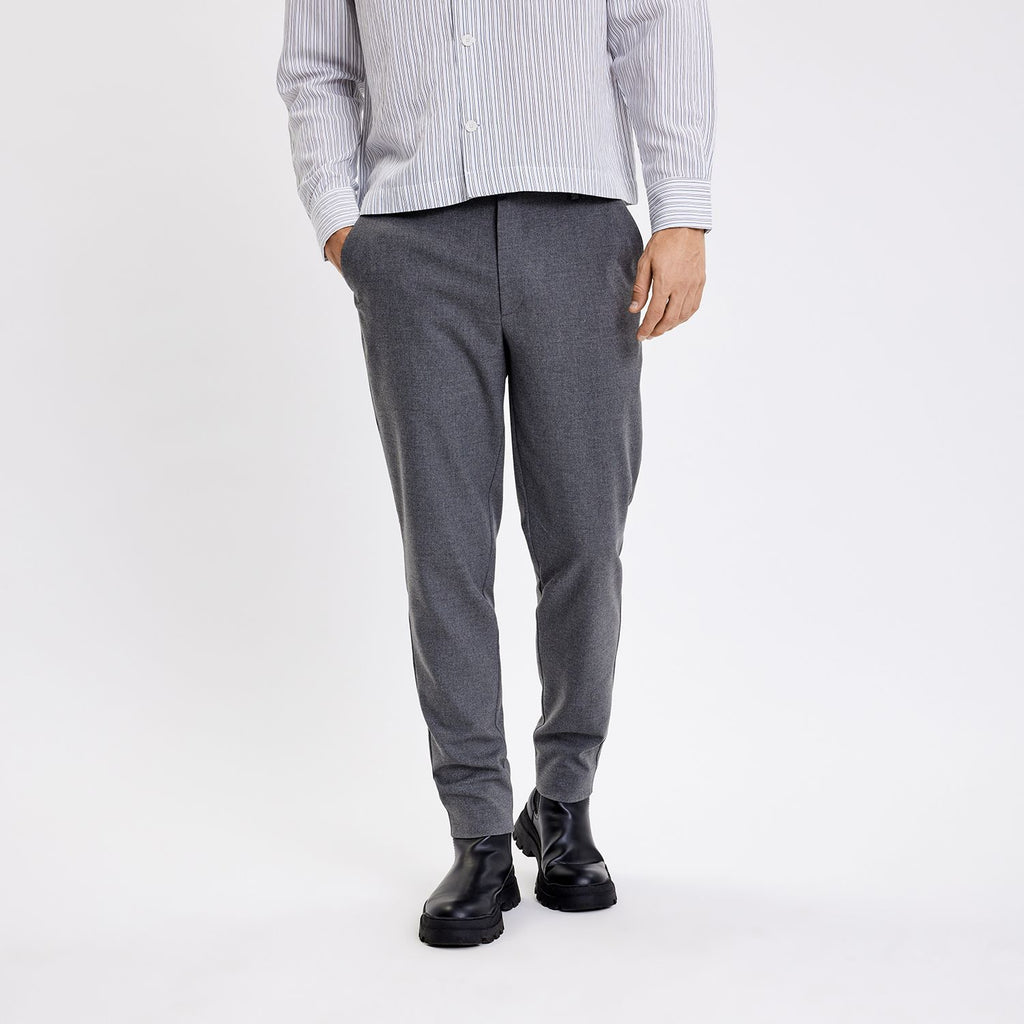 Plain Units Trousers TheoPL 438 Granite Melange front