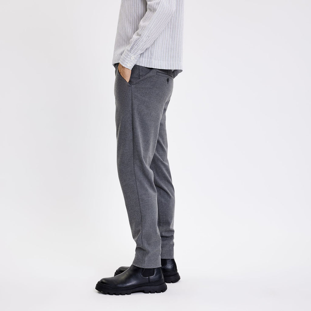 Plain Units Trousers TheoPL 438 Granite Melange side