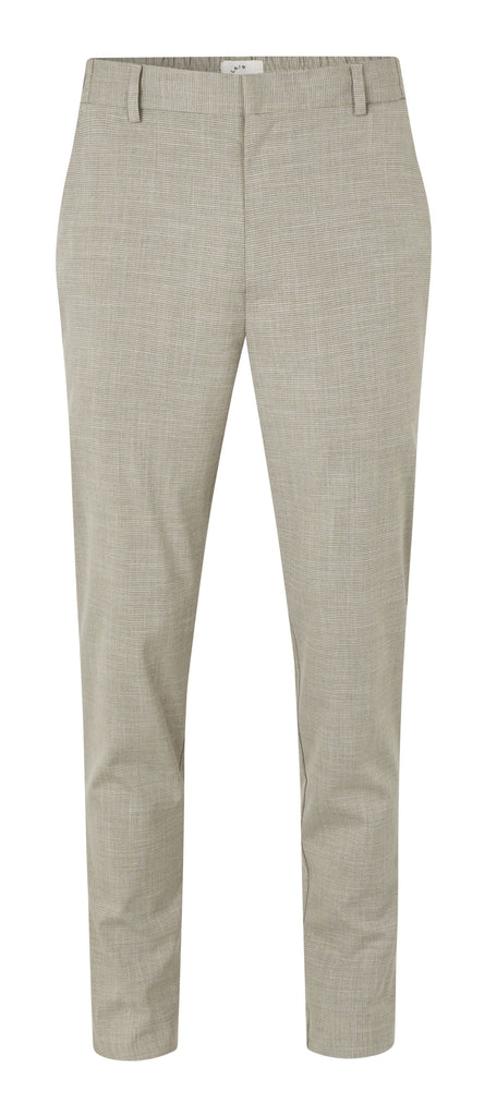 Plain Units Trousers TheoPL 570 Light Army Mini Grid gine_front