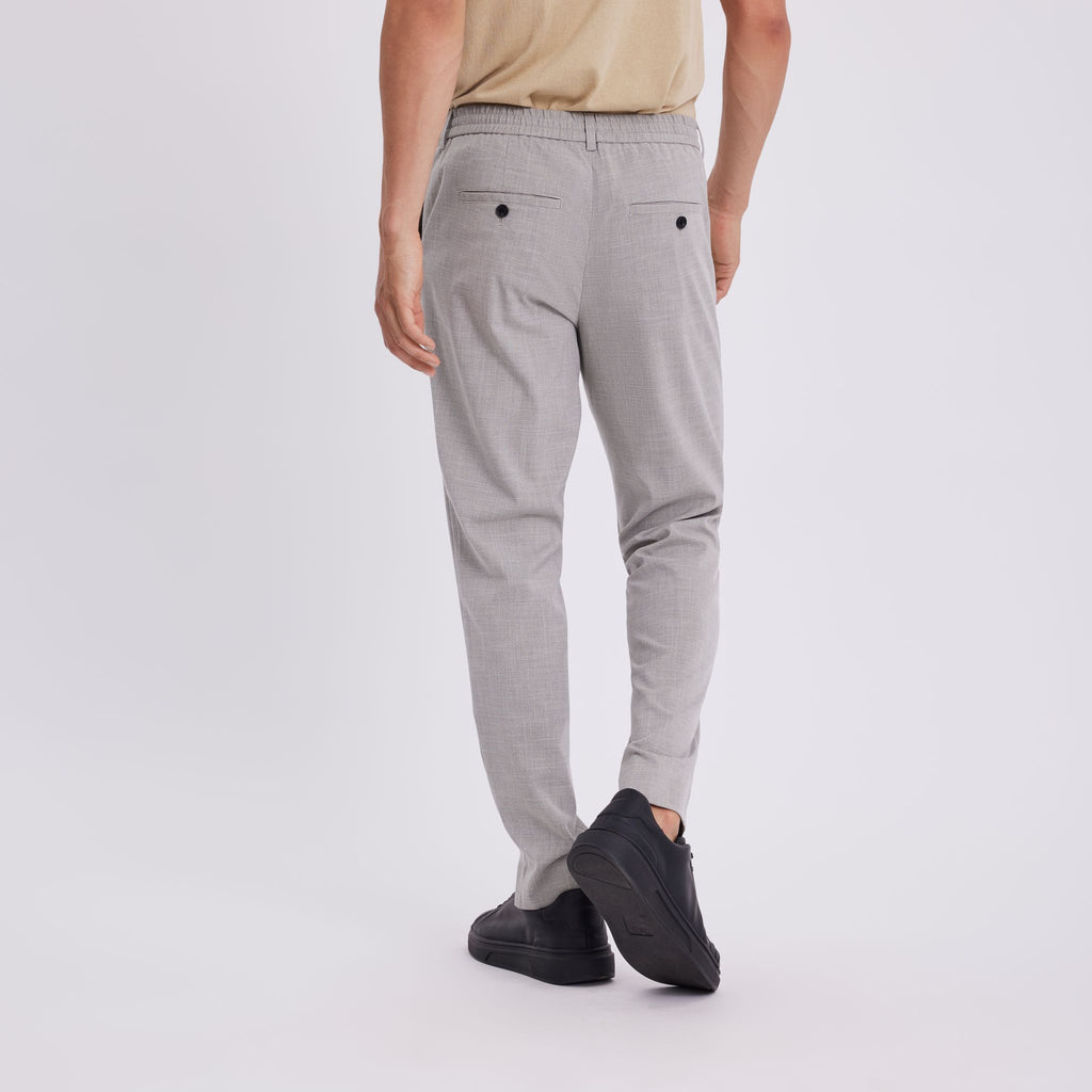 Plain Units Trousers - Formal TheoPL 570 Light Army Mini Grid back