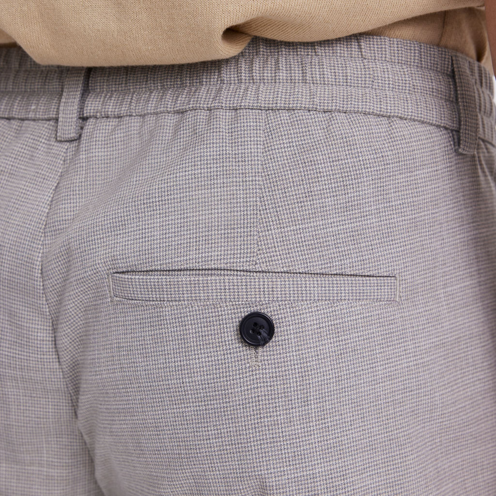 Plain Units Trousers - Formal TheoPL 570 Light Army Mini Grid details