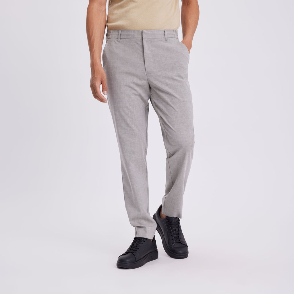 Plain Units Trousers - Formal TheoPL 570 Light Army Mini Grid front