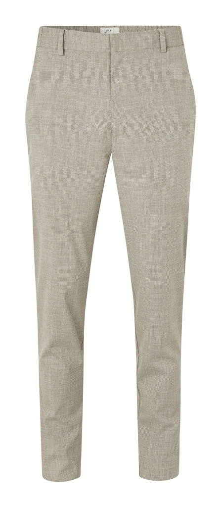 Plain Units Trousers - Formal TheoPL 570 Light Army Mini Grid gine