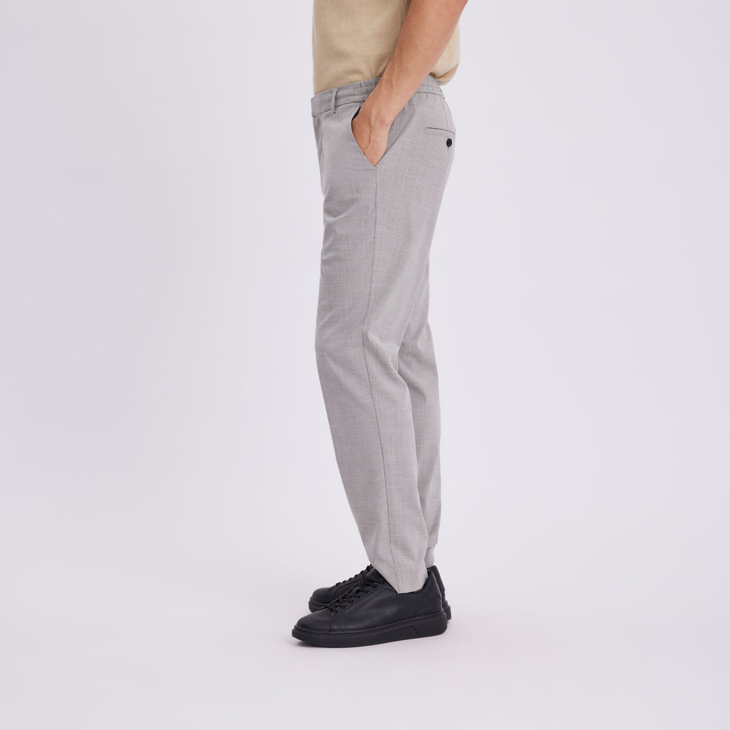 Plain Units Trousers - Formal TheoPL 570 Light Army Mini Grid side