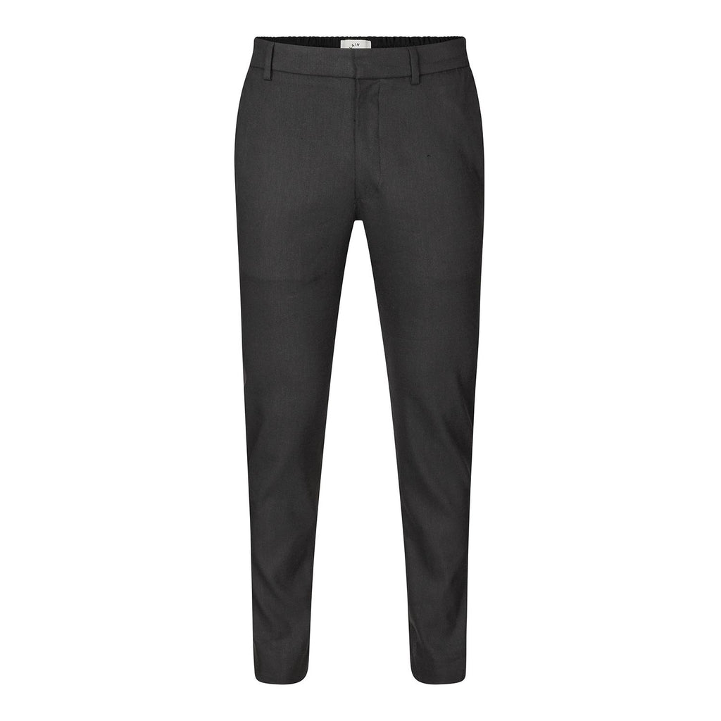 Plain Units Trousers - Formal TheoPL 769 Black Linen gine