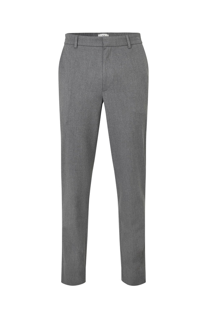 Plain Units Trousers TheoPL 805_GRS Grey Melange gine_front